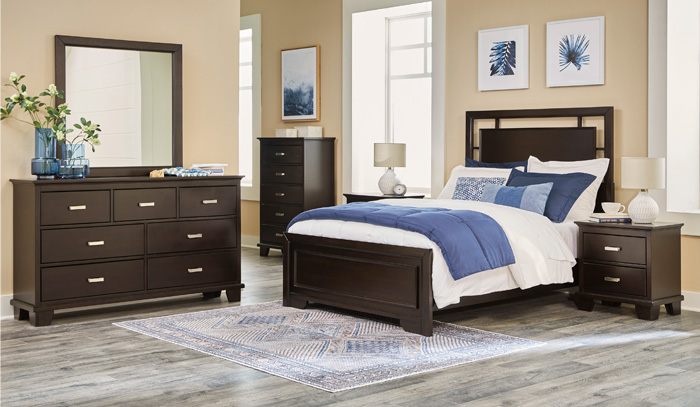 Expresso wood bedroom suite